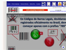 Tablet Screenshot of gs1-ean13.com.br